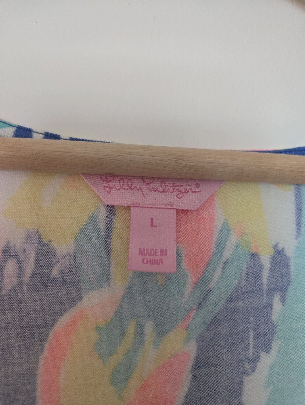 Lilly Pulitzer Floral Natalia Maxi Dress - Pink and Blue Size L - Picture 3 of 4